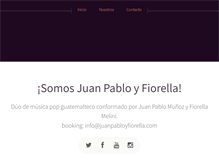 Tablet Screenshot of juanpabloyfiorella.com